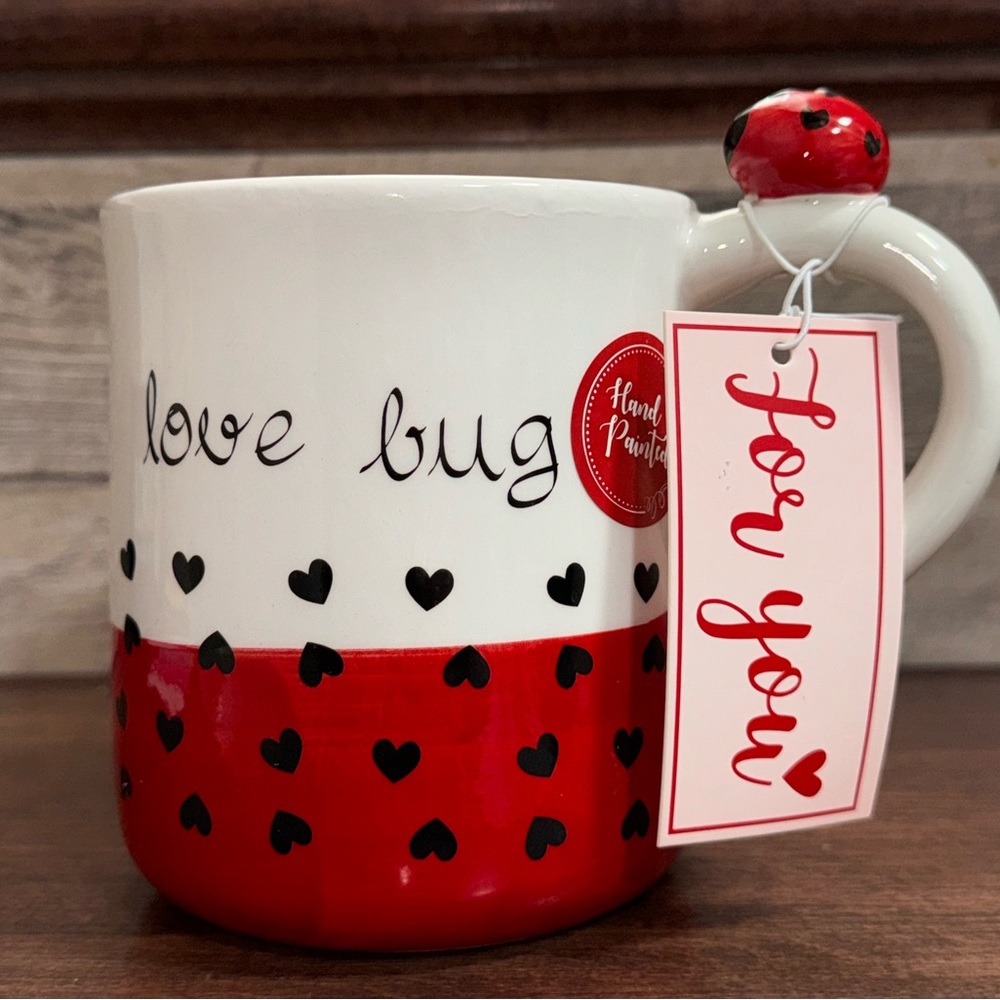 Love Bug 🐞 Mug Hand Painted - New